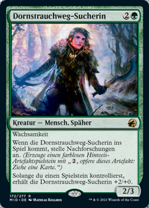 Dornstrauchweg-Sucherin MID-172 Rare Near Mint Deutsch Foil