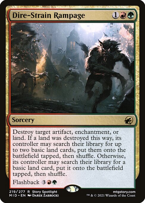 Dire-Strain Rampage MID-219 Rare Near Mint Englisch