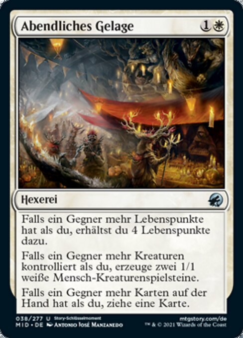 Abendliches Gelage MID-38 Uncommon Excellent Deutsch