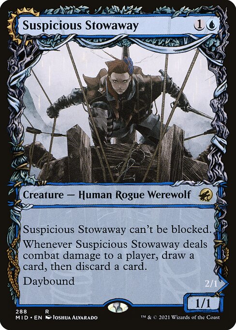 Suspicious Stowaway // Seafaring Werewolf XMID-288 Rare Excellent Deutsch