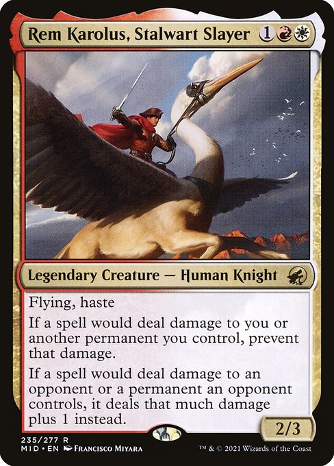 Rem Karolus, Stalwart Slayer MID-235 Rare Near Mint Englisch