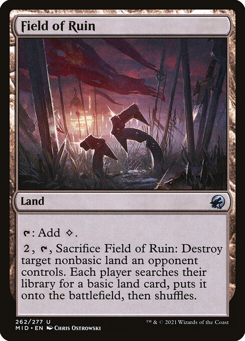Field of Ruin MID-262 Uncommon Near Mint Englisch