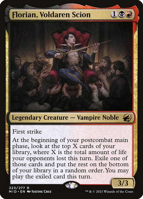Florian, Voldaren-Nachkomme MID-223 Rare Excellent Englisch Foil
