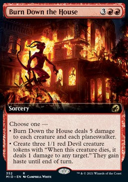 Das Haus niederbrennen XMID-352 Rare Excellent Englisch Foil