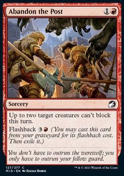 Den Posten verlassen MID-127 Common Near Mint Englisch Foil