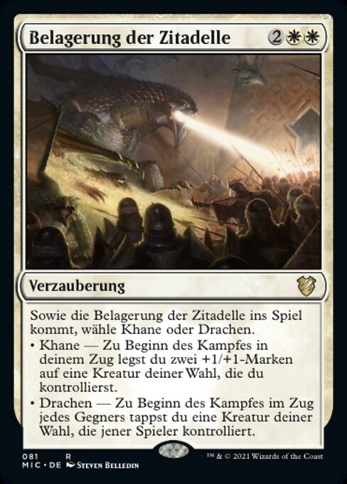 Belagerung der Zitadelle MIC-81 Rare Near Mint Deutsch