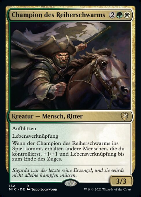 Champion des Reiherschwarms MIC-152 Rare Near Mint Deutsch