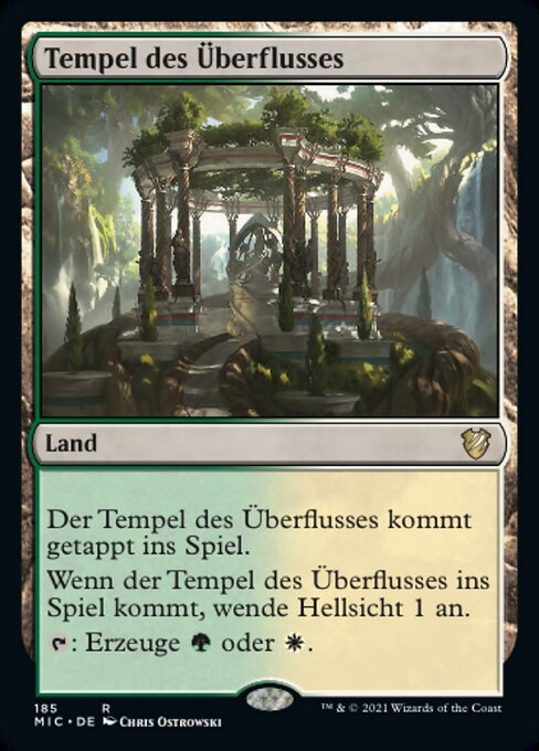 Tempel des Überflusses MIC-185 Rare Near Mint Deutsch