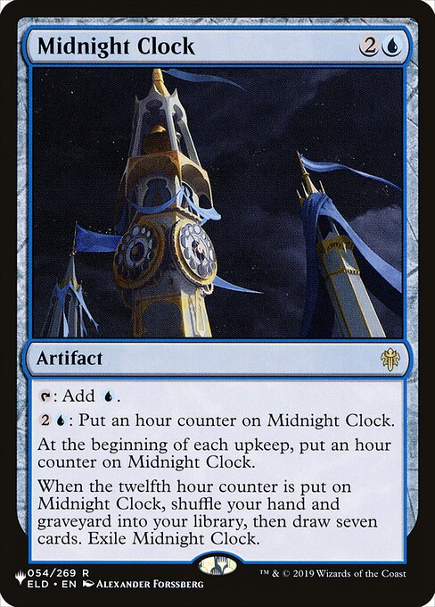 Midnight Clock ZNL-54 Rare Excellent Englisch