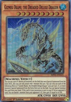 Gizmek Okami, der gefürchtete Sintflut-Drache MP21-121 Super Rare Near Mint Deutsch 1. Auflage