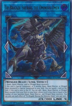 Tri-Brigade Shuraig the Ominous Omen MP21-EN198 Ultra Rare Excellent Englisch 1. Auflage