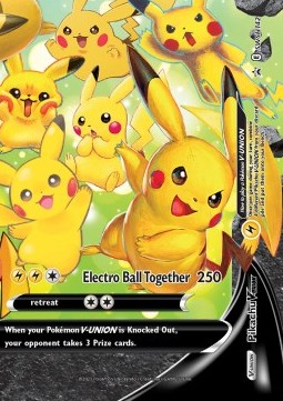Pikachu V-UNION SWSH-142 Promo Good Deutsch