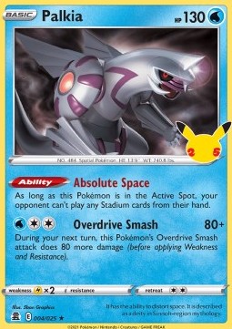 Palkia CEL-004 Holo Rare Good Deutsch