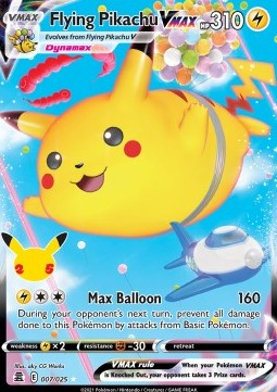 Fliegendes Pikachu VMAX CEL-007 Ultra Rare Played Deutsch