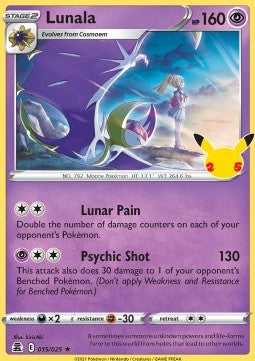 Lunala CEL-015 Holo Rare Near Mint Englisch