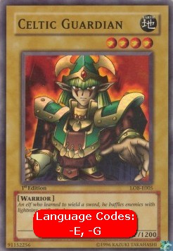 Keltischer Wächter (V.1) LOB-005 Super Rare Excellent Deutsch