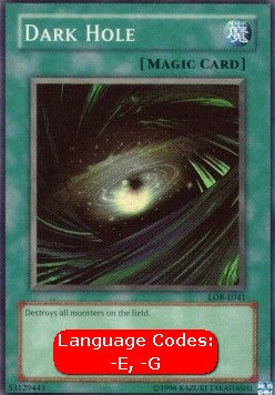 Schwarzes Loch (V.1) LOB-041 Super Rare Good Deutsch