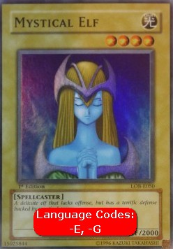 Mystische Elfe (V.1) LOB-050 Super Rare Excellent Deutsch