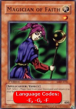 Magier des Glaubens (V.1) MRD-036 Rare Played Deutsch