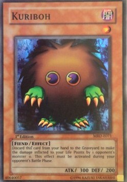 Kuriboh (V.1) MRD-071 Super Rare Good Deutsch 1. Auflage