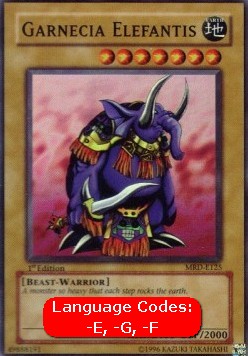 Garnecia Elefantis (V.1) MRD-125 Super Rare Light Played Deutsch