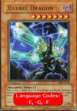 Barrel Dragon MRD-126 Ultra Rare Near Mint Englisch 1. Auflage