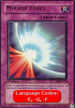 Mirror Force MRD-138 Ultra Rare Light Played Englisch 1. Auflage