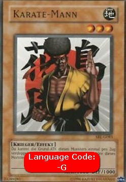 Karate-Mann (V.1) SRL-083 Rare Near Mint Deutsch