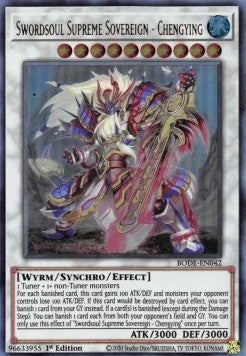 Swordsoul Supreme Sovereign - Chengying BODE-EN042 Ultra Rare Near Mint Englisch 1. Auflage