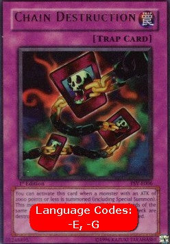 Kettenzerstörung (V.1) PSV-006 Ultra Rare Good Deutsch