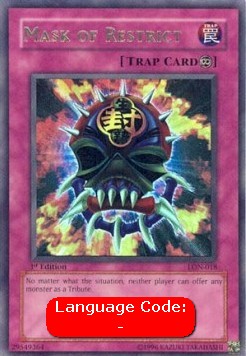 Mask of Restrict LON-018 Ultra Rare Good Englisch