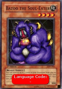 Bazoo the Soul-Eater LON-064 Super Rare Played Englisch