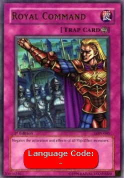 Royal Command LON-080 Ultra Rare Poor Englisch