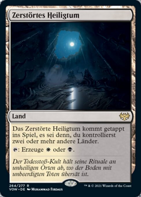 Zerstörtes Heiligtum VOW-264 Rare Excellent Deutsch Foil