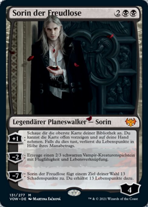 Sorin der Freudlose VOW-131 Mythic Near Mint Deutsch Foil