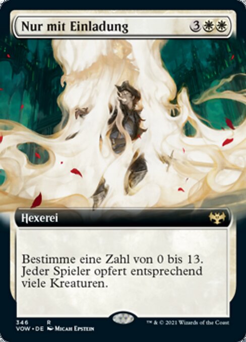 Nur mit Einladung XVOW-346 Near Mint Deutsch Foil