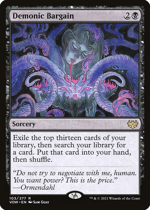 Demonic Bargain VOW-103 Rare Near Mint Englisch