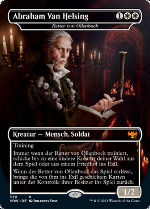 Retter von Ollenbock (V.1) XVOW-330 Mythic EX Deutsch Foil