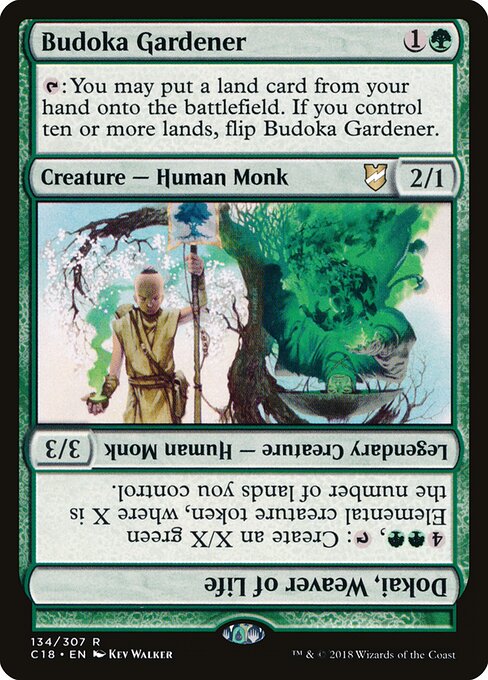 Budoka Gardener // Dokai, Weaver of Life - Back Face