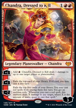 Chandra, Dressed to Kill VOW-149 Mythic Near Mint Englisch Foil