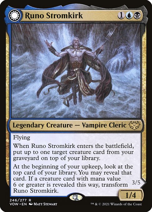 Runo Stromkirk // Krothuss, Lord of the Deep VOW-246 Rare Near Mint Englisch