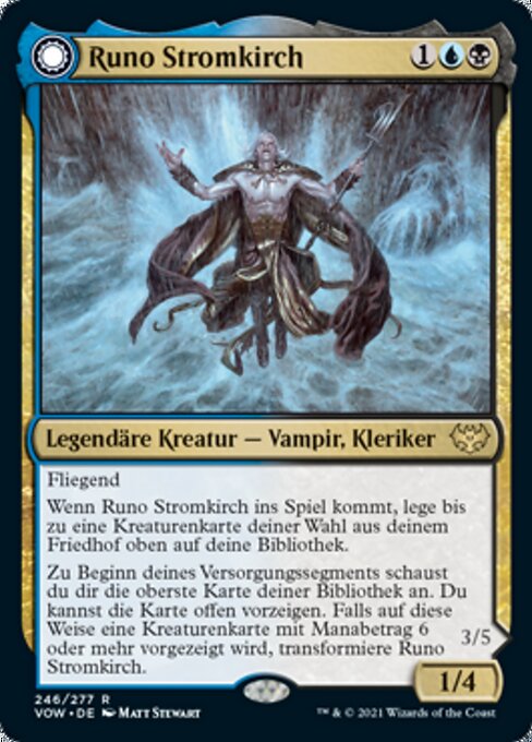 Runo Stromkirch // Krothus, Herr der Tiefen VOW-246 Rare Near Mint Deutsch