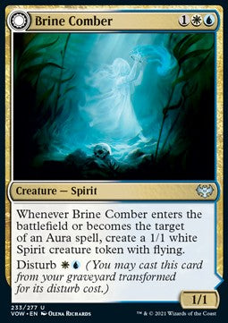Brackwasser-Geist // Brackwasser-Geschenk VOW-233 Uncommon Near Mint Deutsch Foil