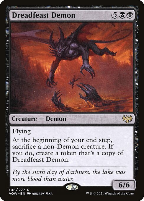 Dreadfeast Demon VOW-108 Rare Excellent Englisch