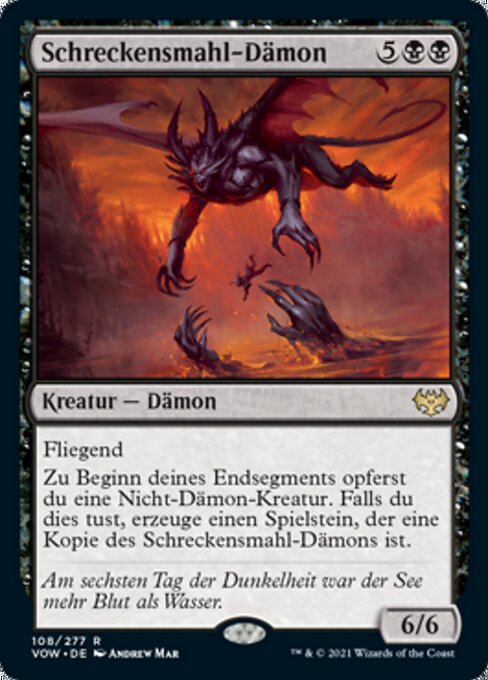 Schreckensmahl-Dämon VOW-108 Rare Excellent Deutsch