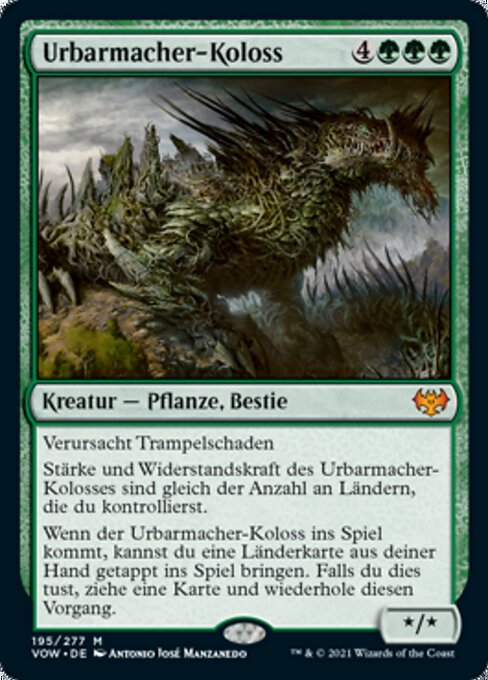 Urbarmacher-Koloss VOW-195 Mythic Excellent Deutsch