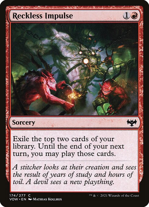 Reckless Impulse VOW-174 Common Near Mint Englisch