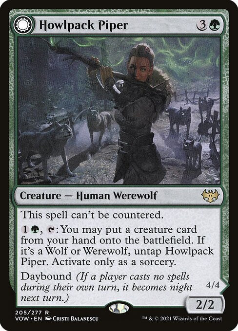 Howlpack Piper // Wildsong Howler VOW-205 Rare Excellent Englisch