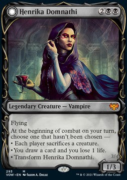 Henrika Domnathi // Henrika, höllische Seherin (V.1) XVOW-293 Mythic Near Mint Deutsch Foil