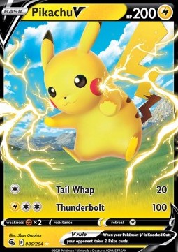 Pikachu V FST-086 Ultra Rare Excellent Deutsch